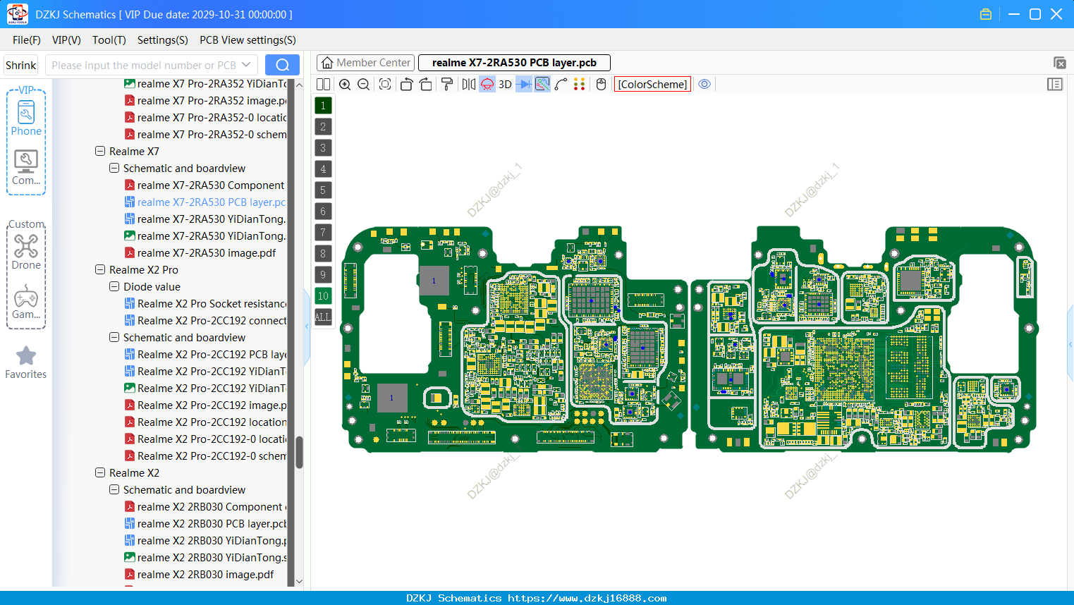 Realme X7-2RA530 PCB Layer